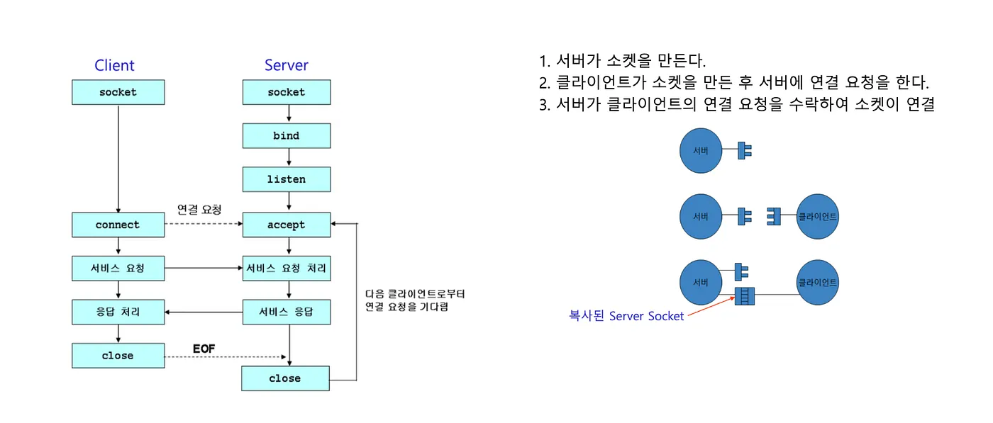 TCP/IP Socket 동작 방식