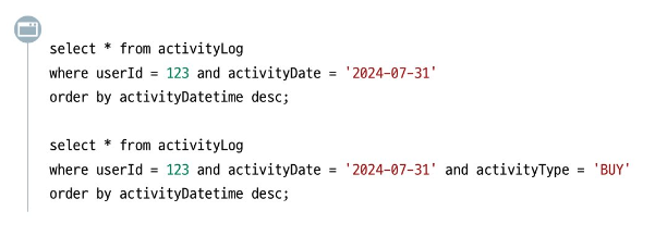 인덱스 과다 생성 예시